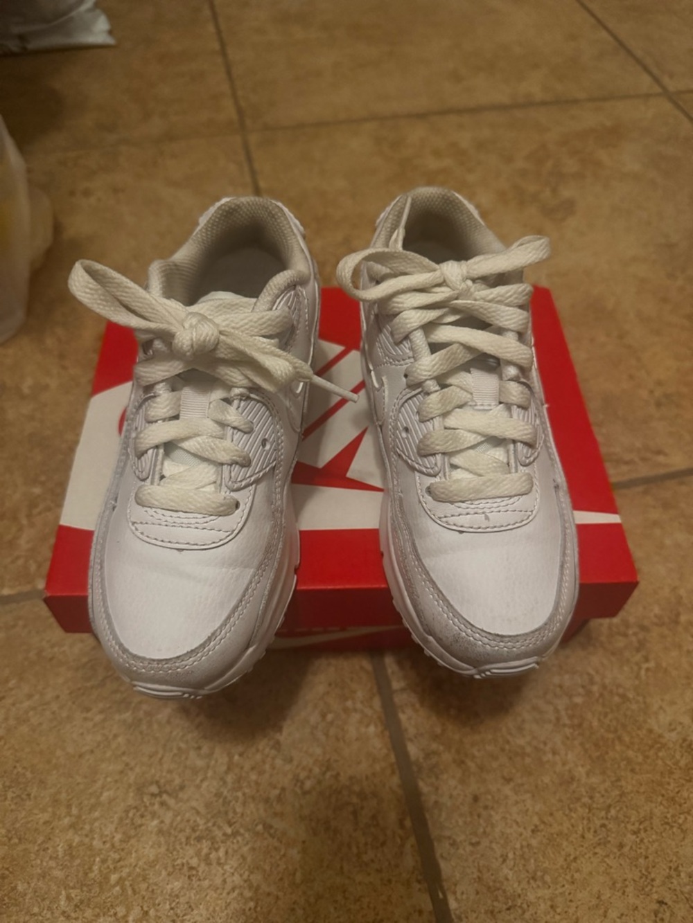 Nike Kids White Low-Top Sneakers